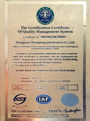 Quality Management system Certification